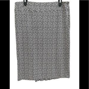 SUSAN Bristol knit pencil skirt with back pleats, size 10